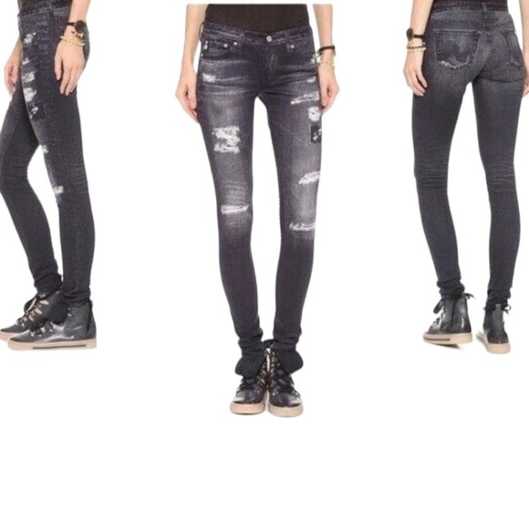 Ag Digital Luxe The Legging Skinny‎ Jean Distressed - Picture 1 of 9